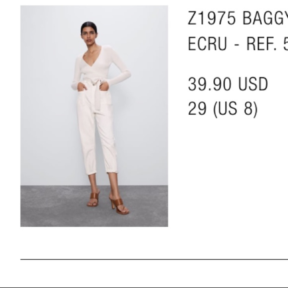 Zara paper bag Jeans